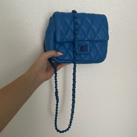 Bright Blue Small Crossbody Bag - Picture 7 of 7